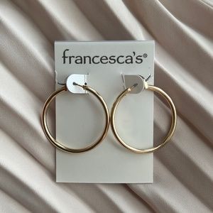 Gold hoop earrings
